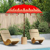 vidaXL Parasol Balin&eacute;s Rojo 215 x 215 x 260 cm Algod&oacute;n