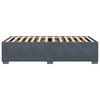 vidaXL Estructura de cama sin colchón terciopelo gris oscuro 80x200 cm