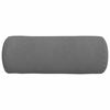 vidaXL Cojines Bolster 2 pcs Gris oscuro &Oslash; 25 x 70 cm