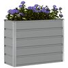 vidaXL Jardinera Gris Claro 100 x 40 x 75 cm Acero