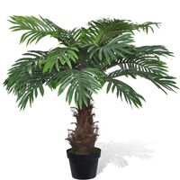 vidaXL Árbol palmera artificial Cycus con macetero 80 cm
