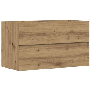 vidaXL Mueble de lavabo madera ingenier&iacute;a roble artisian 90x38,5x45 cm