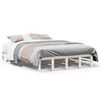vidaXL Estructura de cama sin colch&oacute;n madera de pino blanca 120x200 cm
