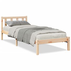 vidaXL Cama extralarga sin colch&oacute;n madera maciza de pino 100x220 cm