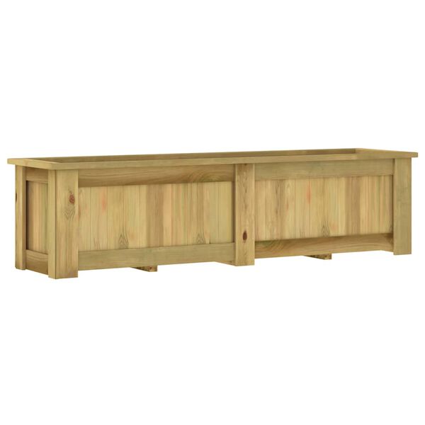 vidaXL Arriate de madera de pino impregnada 196x50x50 cm