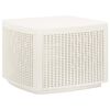 vidaXL Mesa de jard&iacute;n pl&aacute;stico blanco 53x53x40 cm