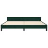 vidaXL Estructura cama sin colch&oacute;n terciopelo verde oscuro 200x200 cm