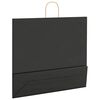 vidaXL Bolsas de papel con asas 250 uds negra 54x15x49 cm