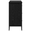 vidaXL Cajonera con caj&oacute;n 2 pcs Roble Negro 91 x 35,5 x 74,5 cm