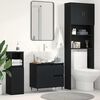 vidaXL Gabinete de Ba&ntilde;o con caj&oacute;n Roble Negro 65 x 33 x 60 cm