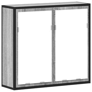 vidaXL Armario con espejo de ba&ntilde;o madera gris sonoma 65x20x60 cm