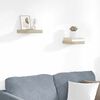 vidaXL Estantes flotantes de pared 2 uds MDF roble 23x23,5x3,8 cm