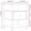 vidaXL Mesitas noche 2 uds madera ingenier&iacute;a gris Sonoma 40x42x56 cm