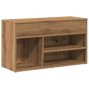 vidaXL Zapatero madera de ingenier&iacute;a roble artisan 80x30x45 cm