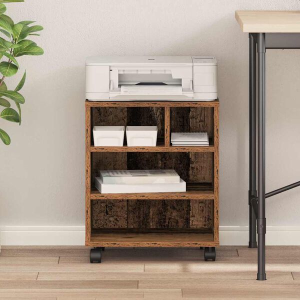 vidaXL Soporte para Impresora Madera vieja 41 x 32 x 48 cm