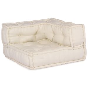 vidaXL Unidad de Sof&aacute; Modular Tela Crema 210 x 140 x 56 cm