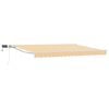 vidaXL Armaz&oacute;n de toldo manual con LEDs Amarillo y 5 x 3,5 m