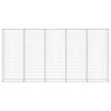 vidaXL Muro de gaviones con cubiertas acero galvanizado 300x30x150 cm