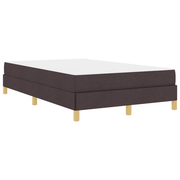 vidaXL Cama tipo Box Spring Marr&oacute;n Oscuro 120 x 190 cm tela