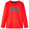 vidaXL Camiseta infantil de manga larga rojo 104