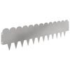 vidaXL Borde de C&eacute;sped 30 pcs 103 x 25 cm Acero Plateado