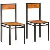 vidaXL Sillas de comedor 2 unidades madera maciza de acacia