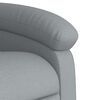 vidaXL Sill&oacute;n de masaje el&eacute;ctrico reclinable elevable tela gris claro