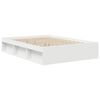 vidaXL Estructura de cama doble sin colch&oacute;n blanco 135x190 cm