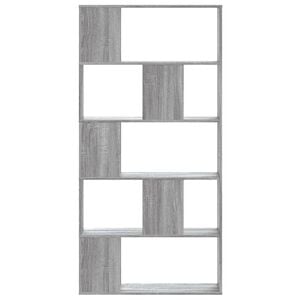 vidaXL Librer&iacute;a de 5 niveles madera gris Sonoma 80,5x23,5x162,5 cm