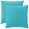 vidaXL Funda de almohada 2 pcs HEERLEN Tuquesa 60 x 60 cm Poli&eacute;ster