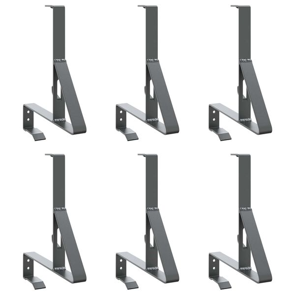 vidaXL Soporte para Guardia de Nieve 6 pcs Antracita Acero
