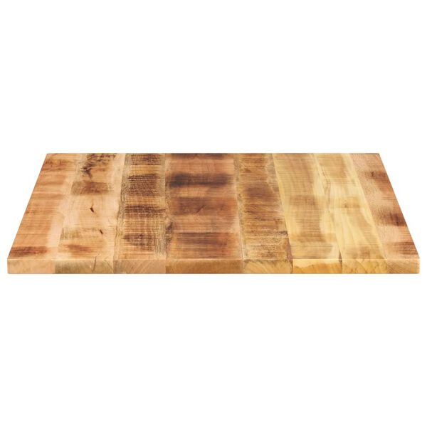 vidaXL Tablero de mesa rectangular madera mango rugosa 90x80x2,5 cm