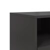 vidaXL Mueble para TV de acero negro 100,5x39x60,5 cm