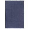 vidaXL Alfombra rectangular algod&oacute;n azul marino 160x230 cm