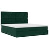 vidaXL Estructura de cama otomana colchones terciopelo verde oscuro
