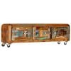 vidaXL Mueble para TV madera maciza reciclada 120x30x37 cm
