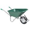 vidaXL Carretilla verde 90 L 150 kg acero galvanizado y pl&aacute;stico