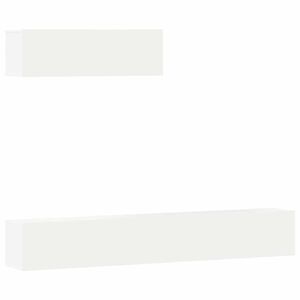 vidaXL Set de muebles de TV 3 piezas madera contrachapada blanco