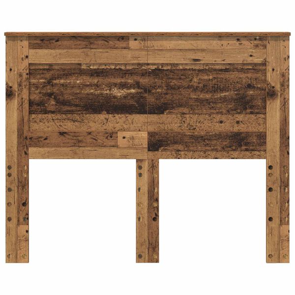 vidaXL Cabecero con cabecera Madera Vieja 120 cm Madera contrachapada
