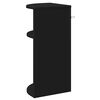 vidaXL Mesa Auxiliar Negro 29,6 x 29,6 x 60 cm Madera de ingenier&iacute;a