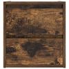 vidaXL Mesilla de noche de pared roble ahumado 38x34x40 cm