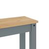 vidaXL Juego de comedor Panama 3 pzas madera maciza de pino gris