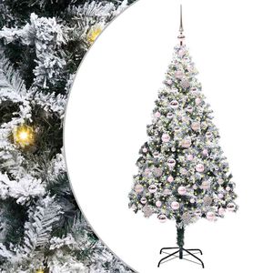 vidaXL &Aacute;rbol de Navidad artificial 180 cm PVC y Acero y Pl&aacute;stico