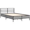 vidaXL Estructura cama madera ingenier&iacute;a metal gris Sonoma 140x200 cm