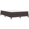 vidaXL Cama tipo Box Spring Marr&oacute;n Oscuro 140 x 200 cm tela