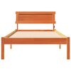 vidaXL Estructura de cama con cabecera Marr&oacute;n cera 90 x 190 cm