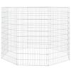 vidaXL Cercado para animales de corral 8 paneles 54x100 cm