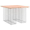 vidaXL Mesa de jard&iacute;n con dise&ntilde;o de gaviones 100x102x72 cm