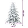 vidaXL &Aacute;rbol de Navidad artificial con ramas articuladas 180 cm