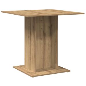 vidaXL Mesa de comedor madera de ingenier&iacute;a roble artisan 80x80x75 cm